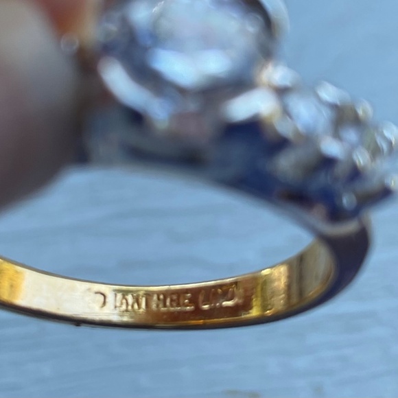 Lindberg Cubic Zirconia Ring Vintage Size 10 14k HGE Lind - Picture 6 of 10